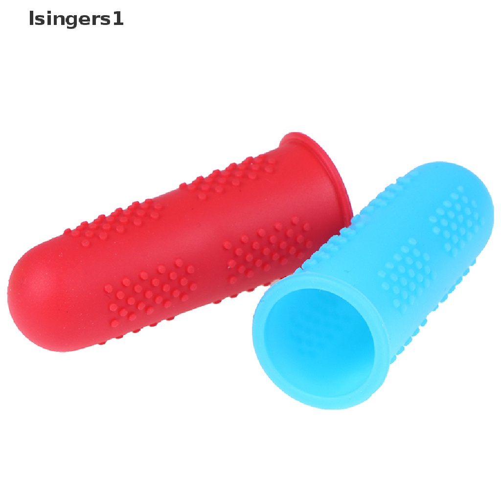 (lsingers1) 3pcs / set Cover Pelindung Jari Bahan Silikon Anti slip