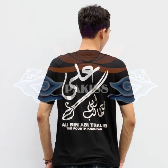 Kaos Spandex Sahabat Nabi Sayidina Ali - Kaos Spandex Sablon Perak Sahabat Nabi - Kaos Distro