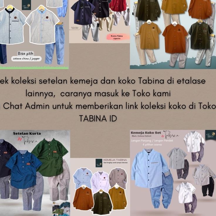 SETELAN KOKO ANAK, BAJU KOKO ANAK, KOKO KURTA ANAK TOYOBO, BAJU MUSLIM ANAK TOYOBO ORIGINAL TABINA L