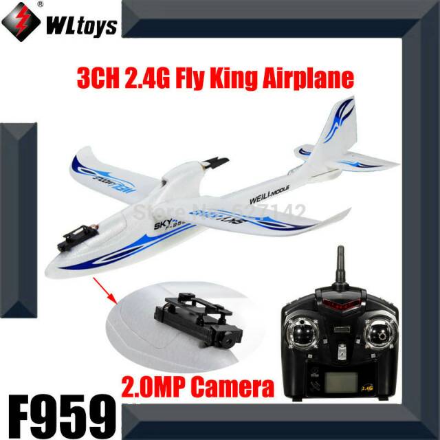 RC Plane WLtoys F959 Pesawat SKY KING F 959 RTF 2.4GHz Wingspan Aircraft Lipo Battery