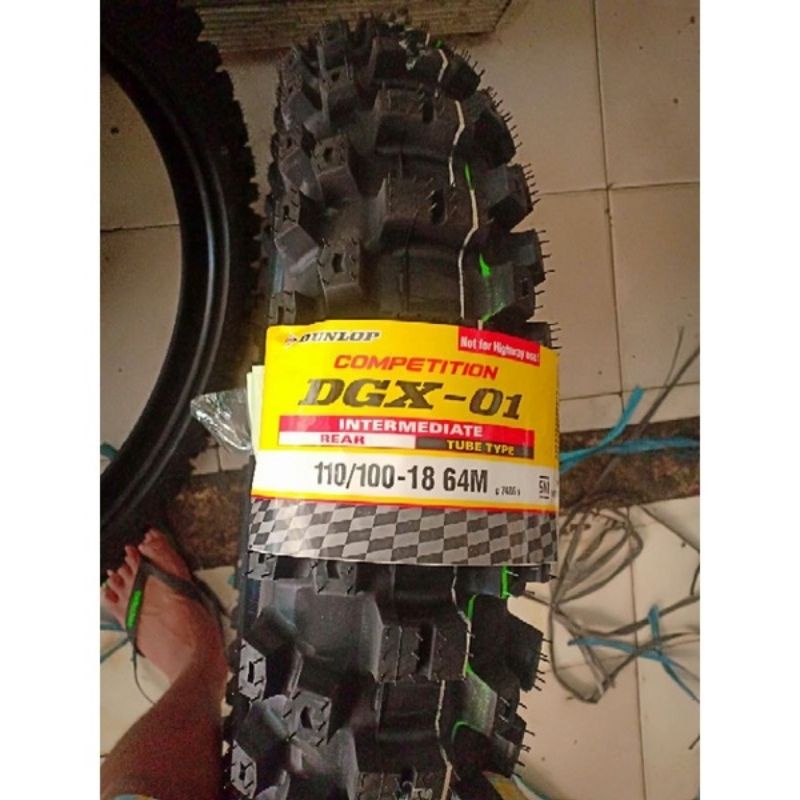 ban dunlop dgx 01 ring 18 ukuran 110/100-18 ban cross/trail