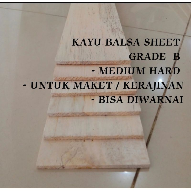 Grade B kayu balsa 7mm x 10cm x 1meter papan sheet balsa untuk maket DIY Craft Kerajinan tangan