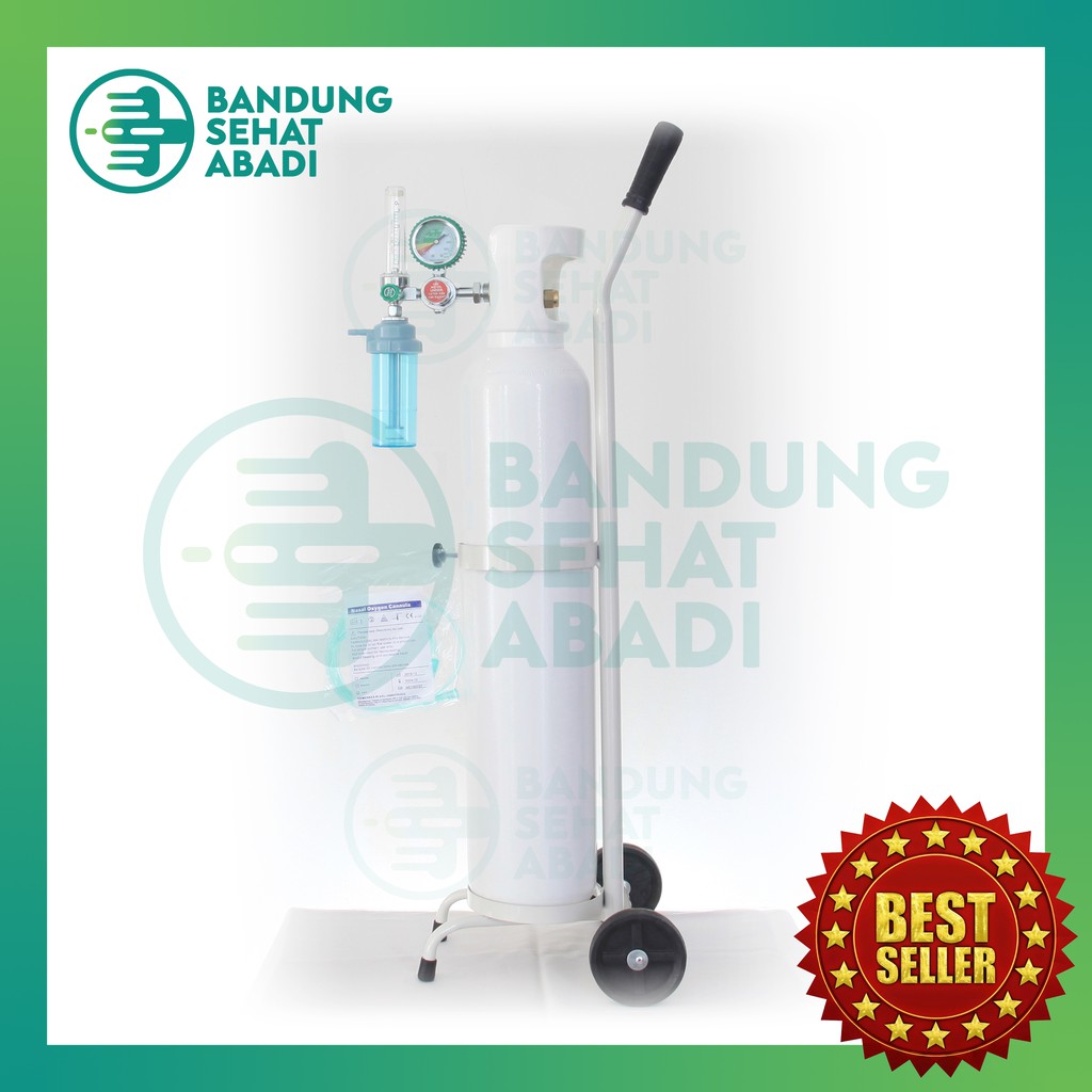 TABUNG OKSIGEN MEDIS 1.5m3 Set Lengkap Siap Pakai Std RS AKL KEMENKES
