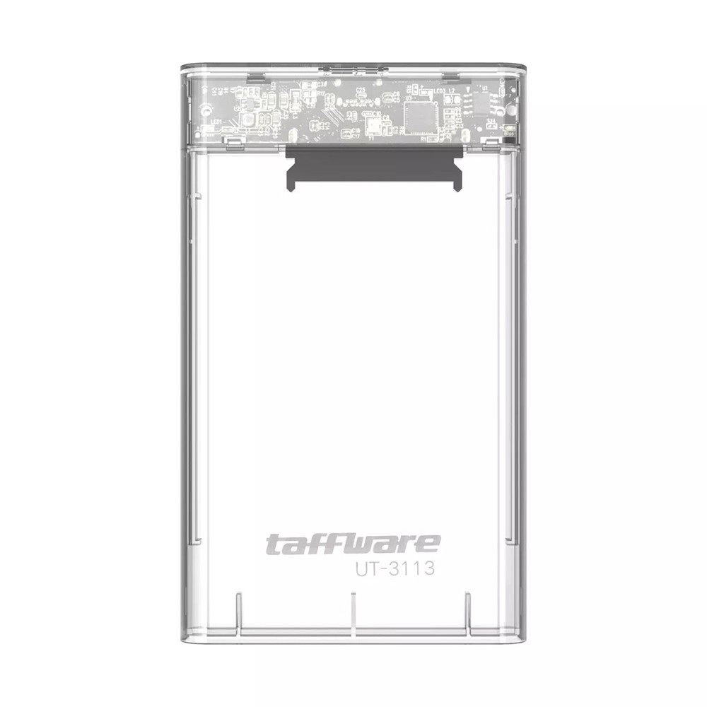 Taffware External HDD SSD Enclosure Transparant 2.5 Inch USB 3.0 - UT-3113 - Transparent