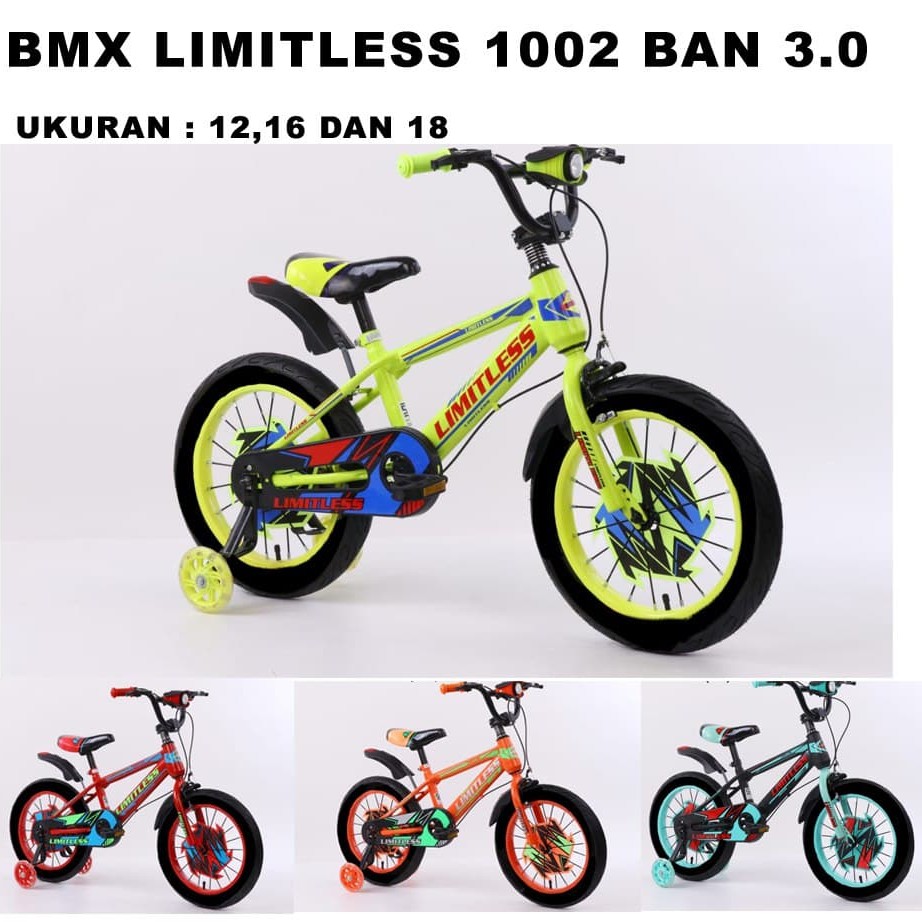Sepeda BMX 18 inch Sepeda Anak Limitless 1002 Ban 2.5