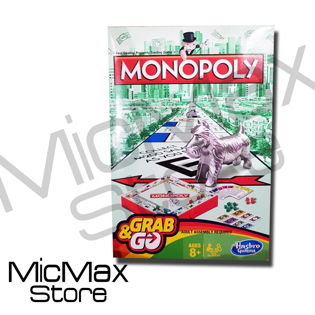 Monopoly Grab And Go Mainan  Original Asli Hasbro Shopee 