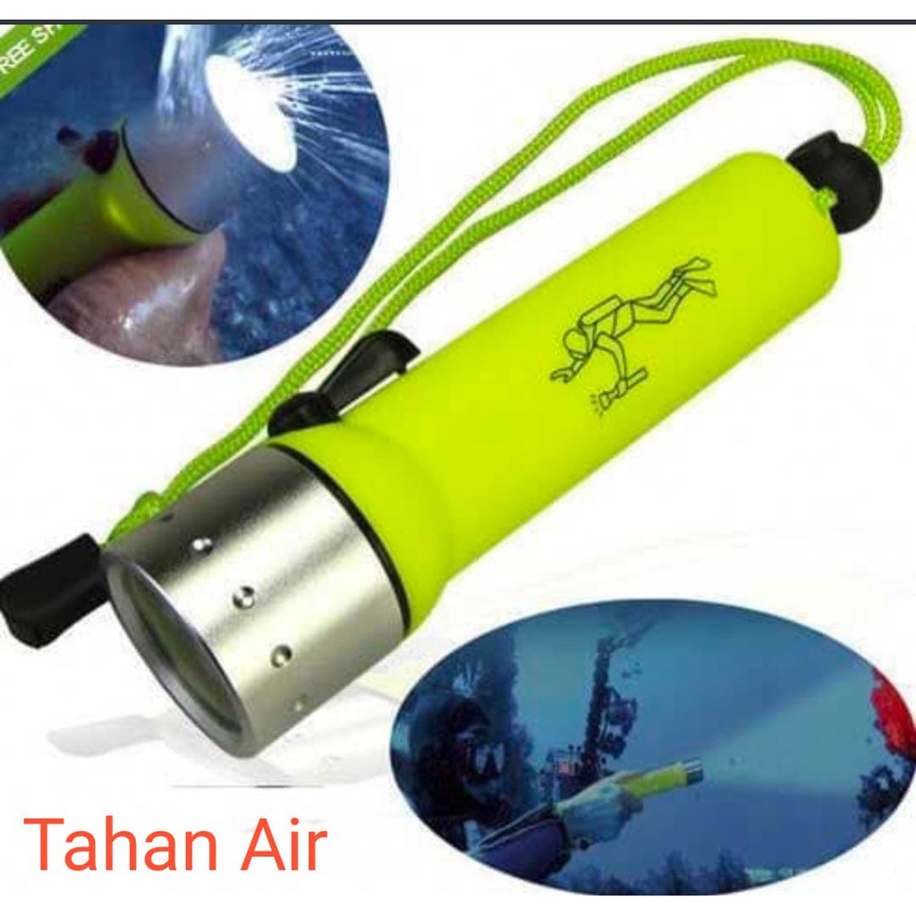 SENTER SELAM ANTI AIR / LIGHT DIVING FLASHLIGHT LED / SENTER TAHAN AIR