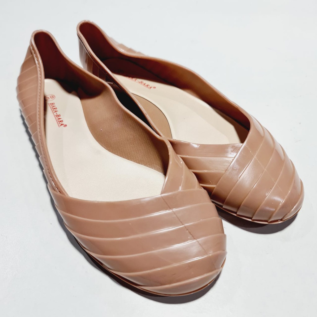 BARA BARA jelly shoes Sepatu karet empuk murah wanita barabara flatshoes import 13112