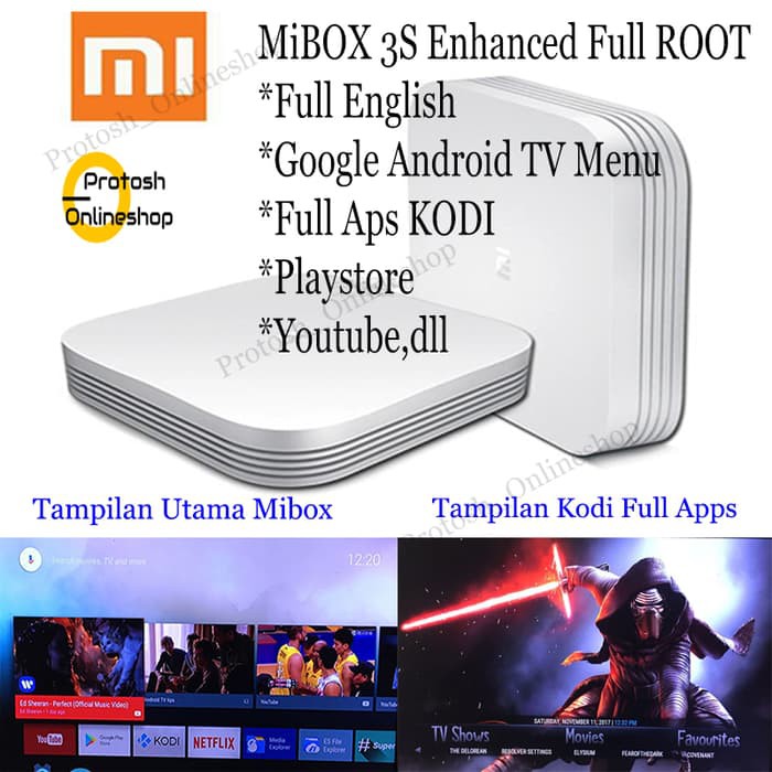 Promo Xiaomi MI BOX Hezi 3s 3 PRO 4K   ROOT   ENGLISH  FULL APLIKASIH   Berkualitas