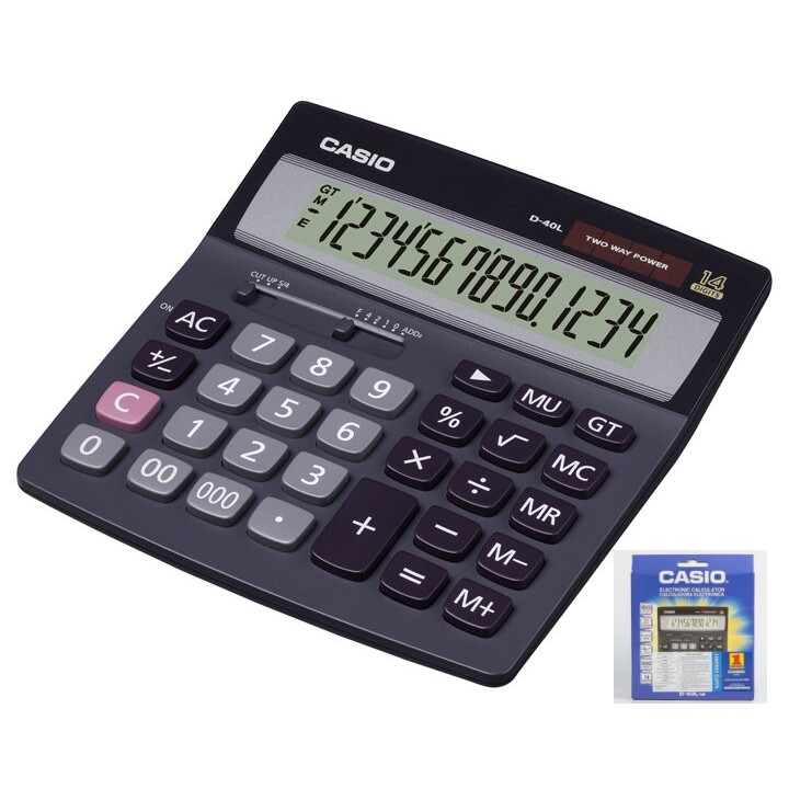 

Kalkulator Kerja | kalkulator Kantor | CASIO D-40L KALKULATOR DESKTOP MEJA / CALCUlATOR D-40