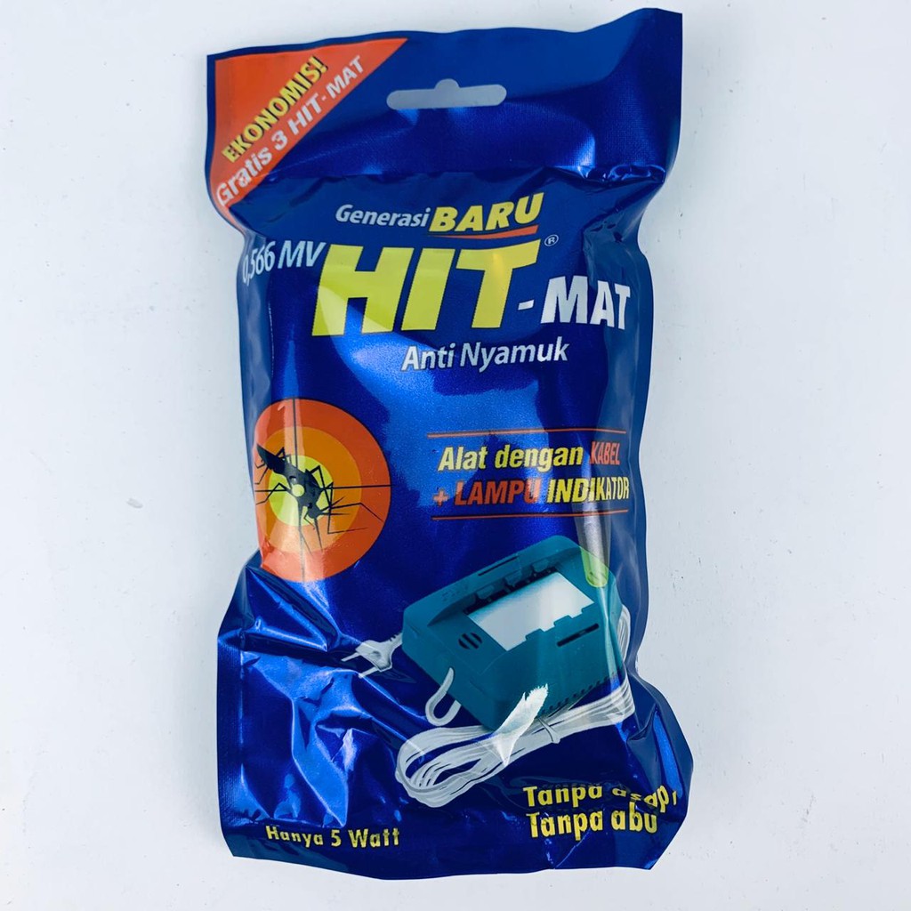 HIT-MAT ANTI NYAMUK ALAT DENGAN KABEL + LAMPU INDIKATOR 5 WATT