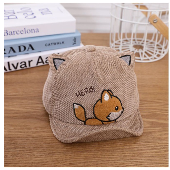 High Quality Topi Import 0 - 4 Tahun Anak / Bayi Baseball HERO Fox Fleece CBKS VC