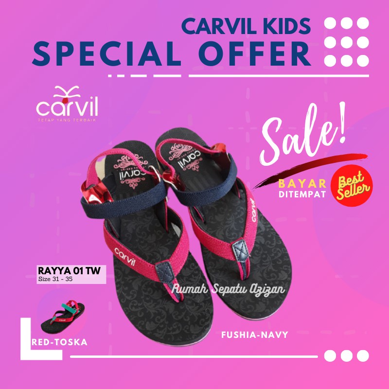 Carvil Sandal Gunung Anak Perempuan Rayya TW