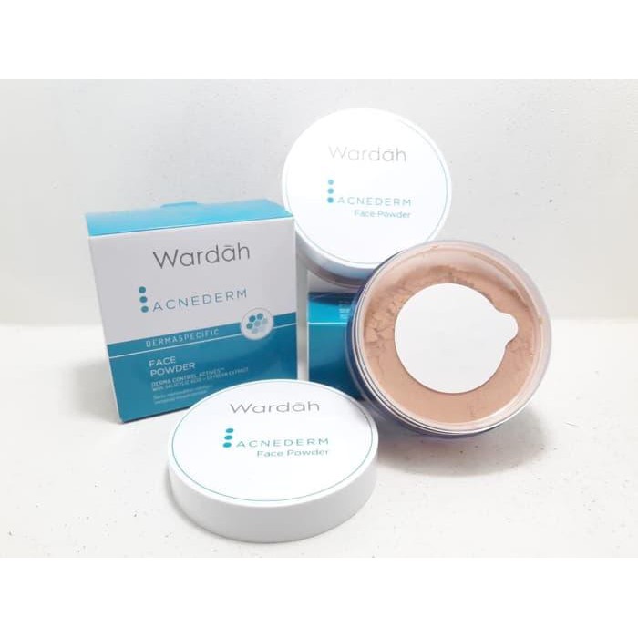 Wardah Acne Derm Face Powder Tabur 25gr ORIGINAL-BPOM