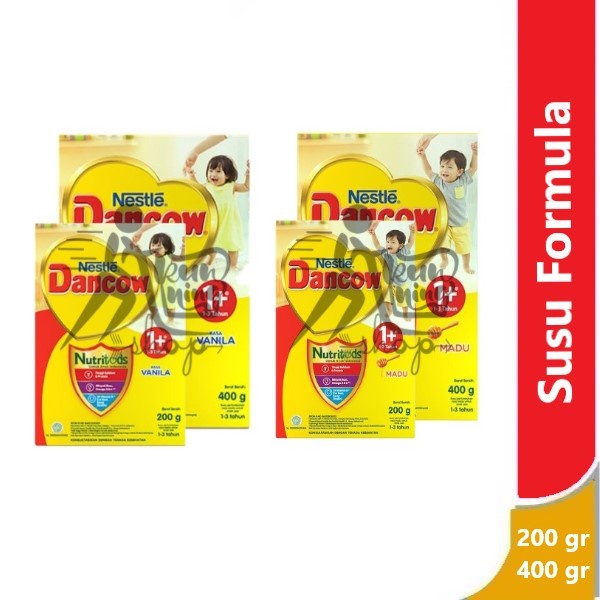 Dancow 1+ Nutritods Vanila & Madu 200 gram & 350 gram All Varian - susu formula anak