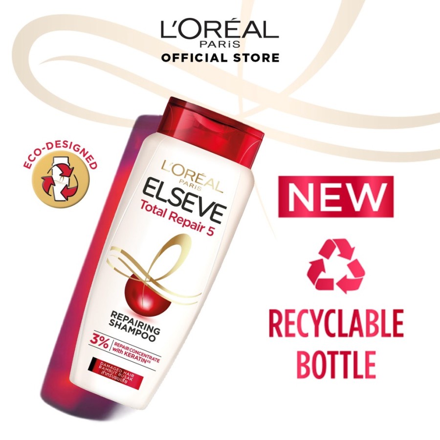 ★ BB ★ L'Oreal Paris Elseve Total Repair 5 Repairing Shampoo - Loreal Shampoo | Loreal Hair Care Perawatan Rambut Rusak