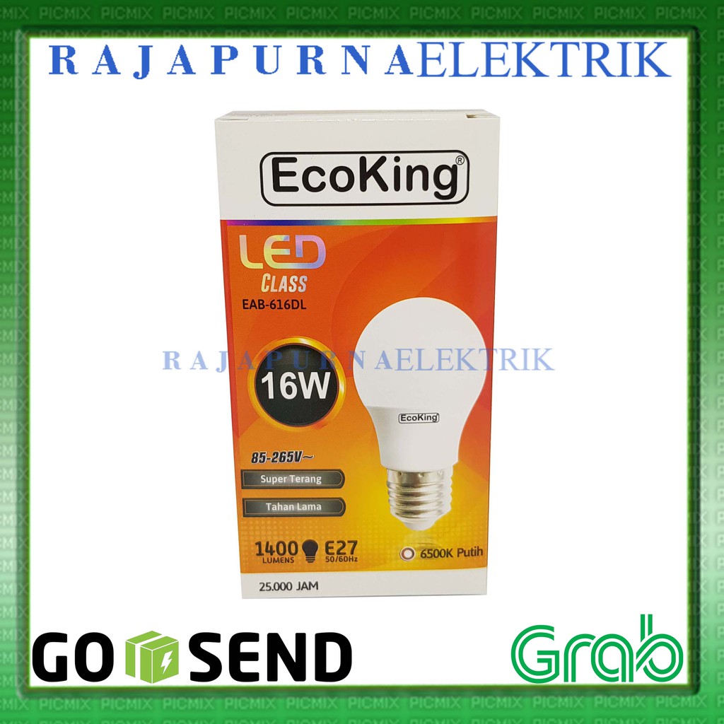 LAMPU LED 16W - 16 watt ECOKING SUPER TERANG - TAHAN LAMA