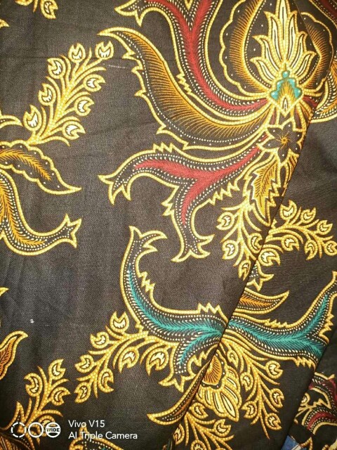 Gamis Batik Syari Gaun Indah Dress Gamis Resleting Depan