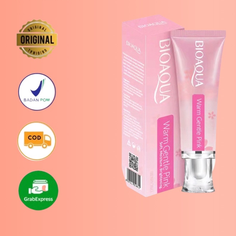 [NEW] Bioaqua Nenhong Pink Cream 30g Warm Gentle Pink Nenhong Lip Serum Pemerah Bibir Alami - BPOM