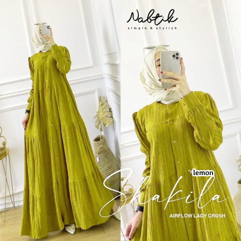 Fashion Muslim Gamis YOLA LADY CRUSH Dress yora maxy kondangan mewah terlaris