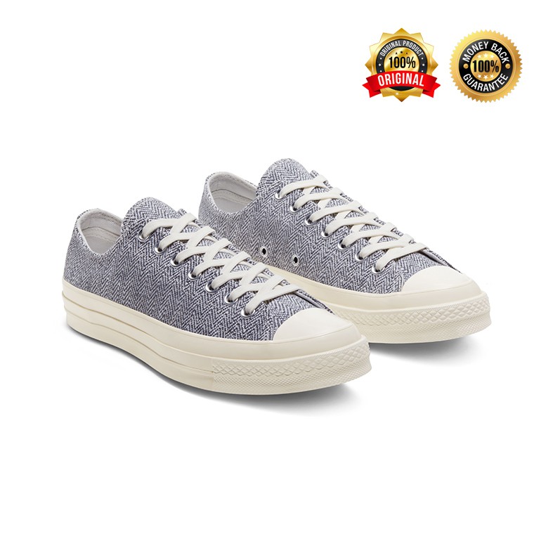 Converse Chuck Taylor 70s Cotton Grey Low - Original Garansi Uang Kembali