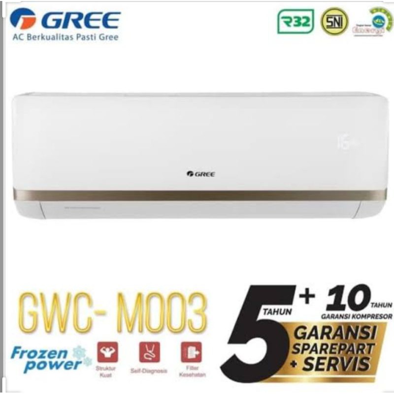 AC GREE GWC 05 MOO3 1/2PK+PEMASANGAN