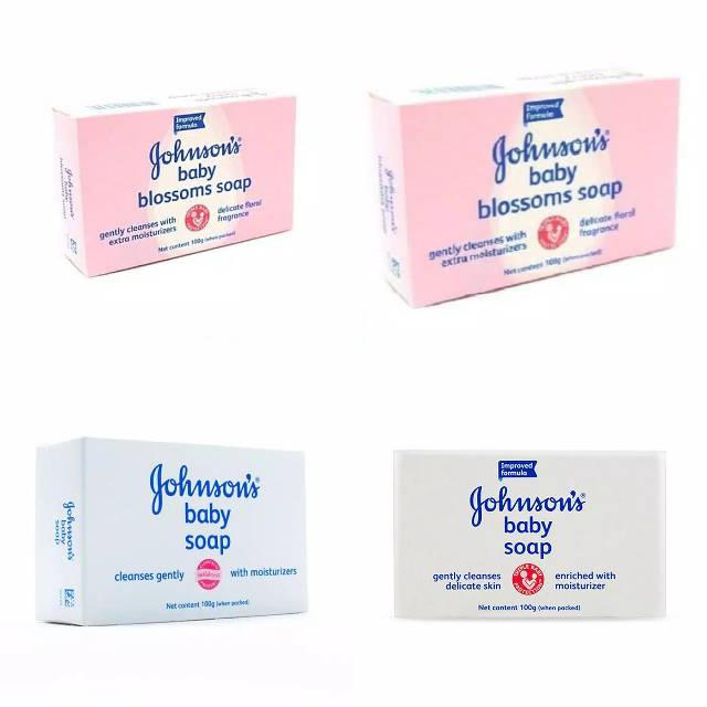 Johnson's baby soap 100gr (pink/putih)