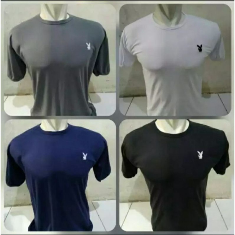 (Paket Hemat 3pcs)Kaos Dalam Playboy Logo Bordir/Kaos Playboy/Baju Dalam Pria/Dalaman Pria Dewasa