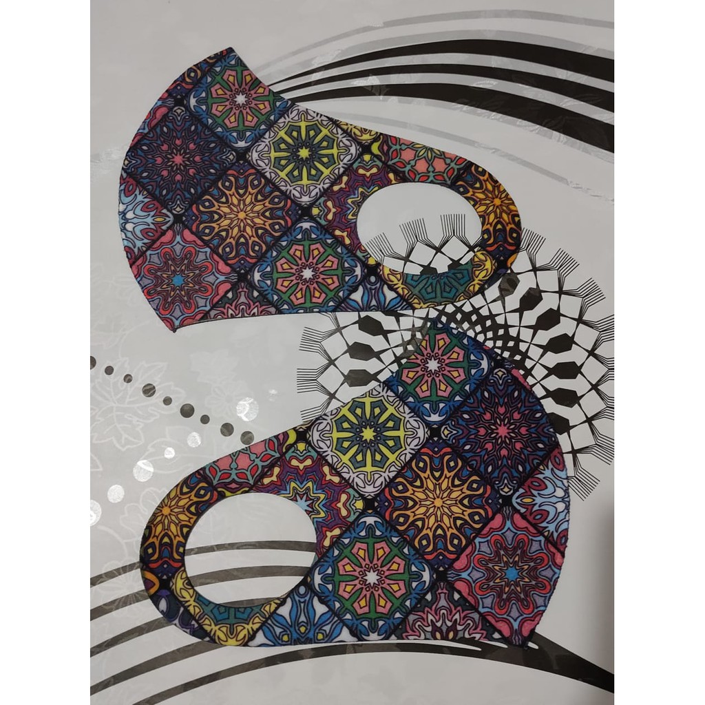 MASKER SCUBA PRINTING DEWASA / MASKER SCUBA BATIK / MASKER SCUBA BERGAMBAR (BACA DESKRIPSI)