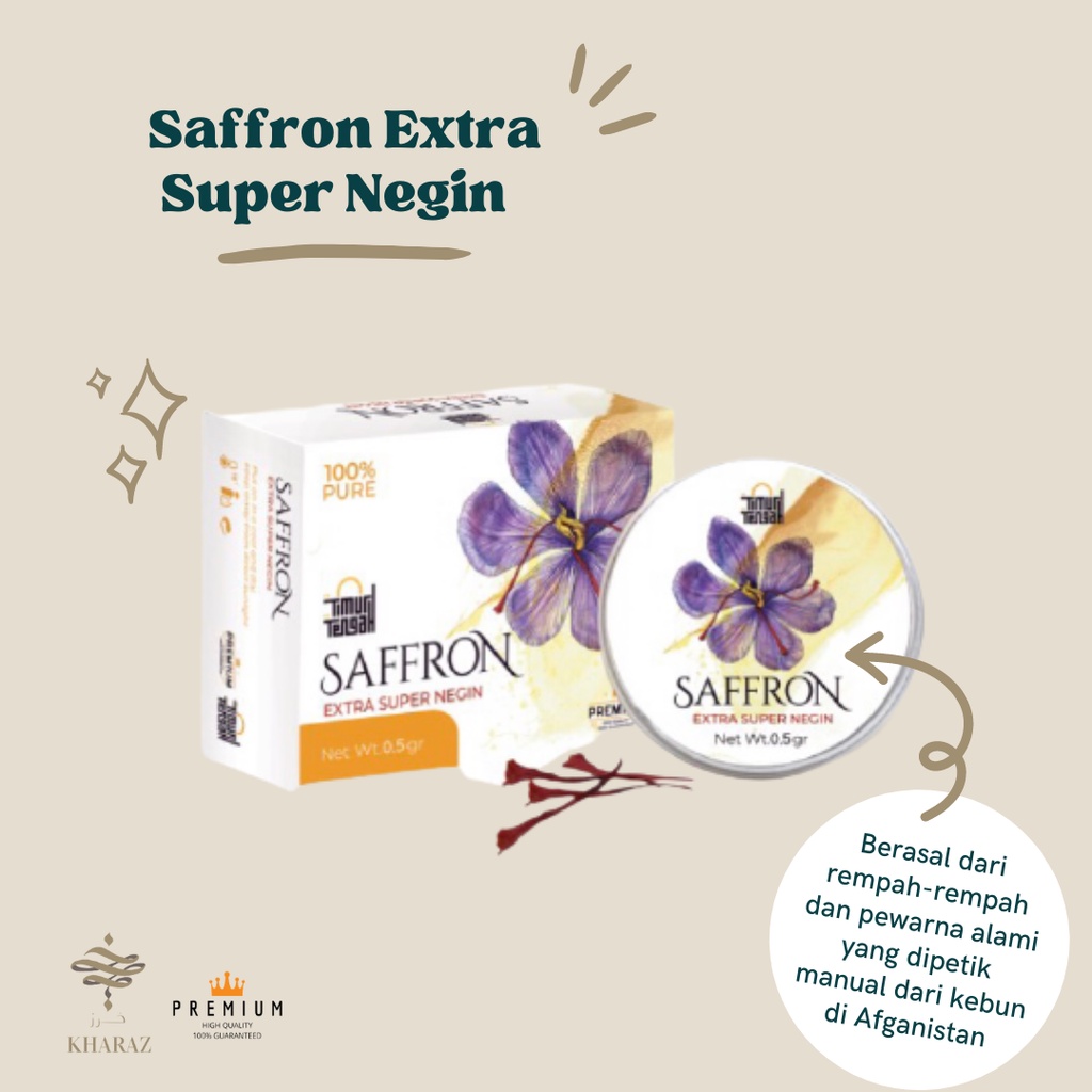 

Saffron Safron Extra Super Negin 0.5gr Premium High Quality Original