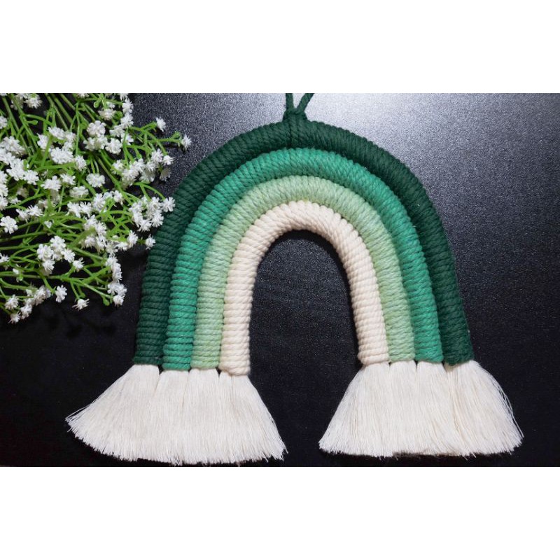 macrame rainbow / hiasan dinding pelangi / dekorasi kamar anak