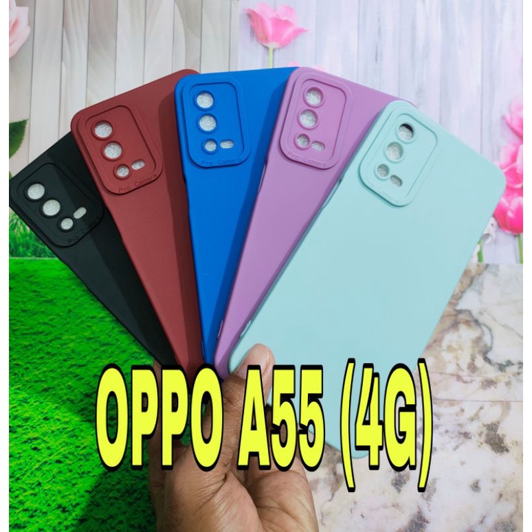 OPPO A55 (4G)CASING SOFT CASE MACARON PRO PROTECT CAMERA MODEL TERBARU