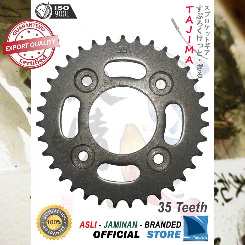 Gigi Tarik 30T ~ 45T HONDA Karisma, Kirana Gir Belakang - Rear Sprocket Gear TAJIMA