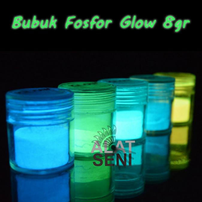 

HOT SALE Bubuk Fosfor - Glow in the Dark bahan craft - 8 gr - termurah - Lemon Green