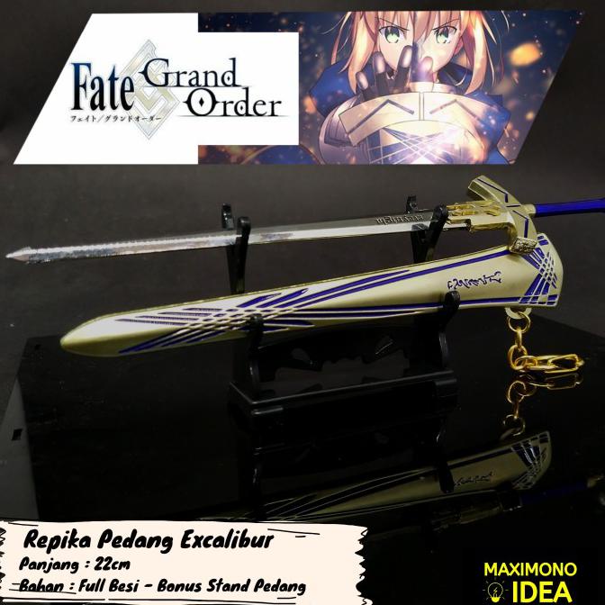 Favorit] Gantungan Kunci Pedang Excalibur Saber - Fate Stay Night