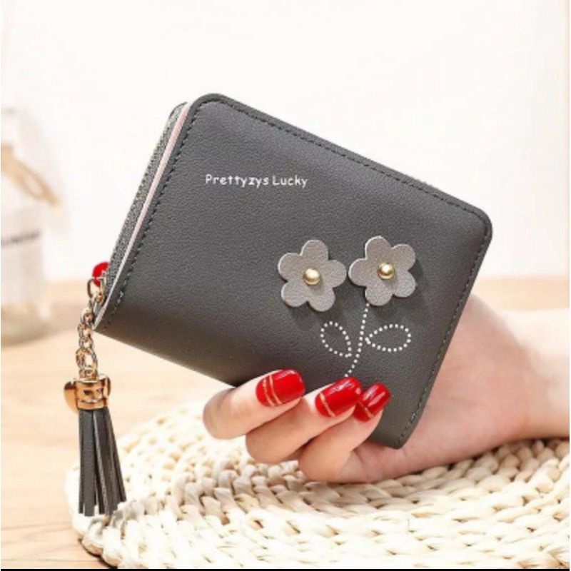 DOMPET MINI BUNGA MATAHARI LUCKY-DOMPET MURAH-DOMPET LIPAT MINI LUCKY