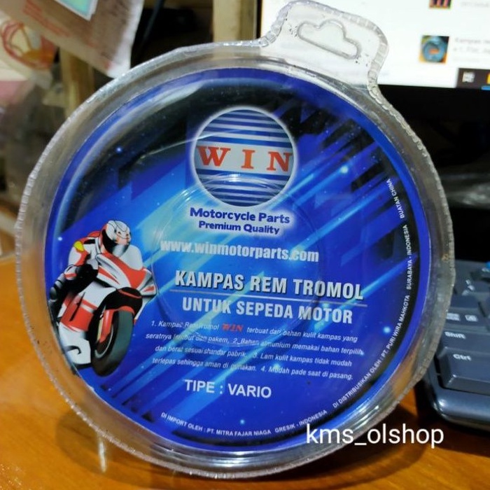 Kampas rem belakang Vario, Beat, All honda matic WIN
