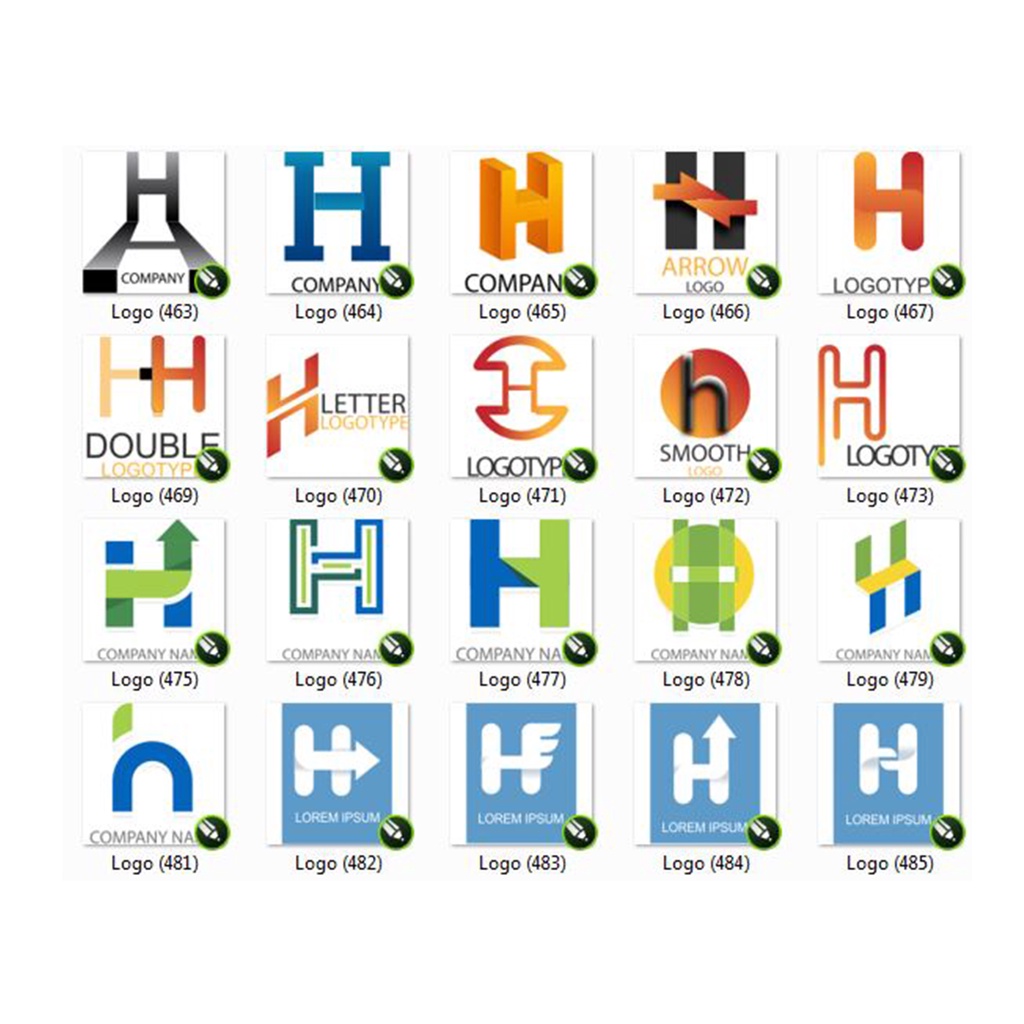 Koleksi Desain Logo Alphabet Format CDR (CorelDraw)  Siap Edit