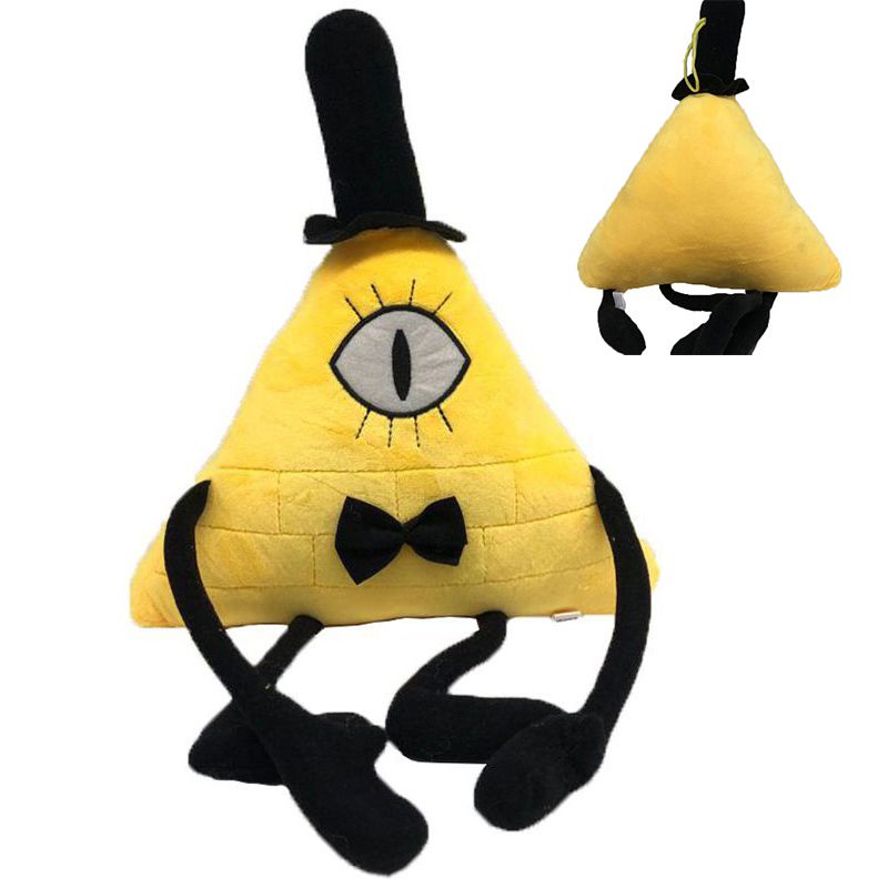 28cm Boneka Gravity Falls Bill Cipher Soft Plush Cartoon Toy Doll Collect Decor Gift Mainan