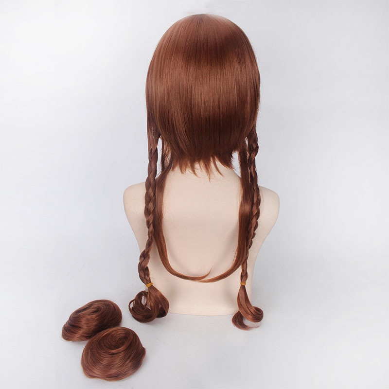 LOL-152 wig rambut palsu daily lolita cosplay karakter fun bun twintail cina