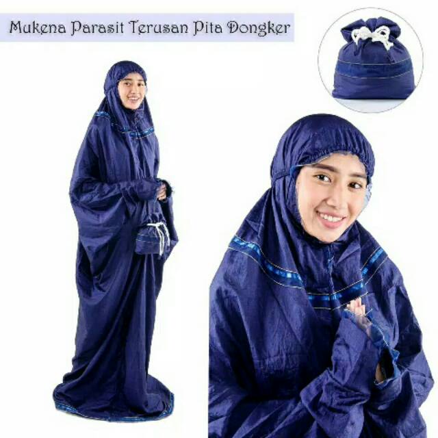 Mukena terusan parasut