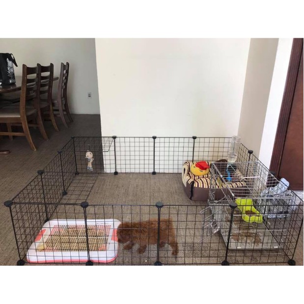 Kandang Hewan Peliharaan  / Kandang Anjing / Kandang Kucing / Kandang Hamster Burung Pagar Besi DIY-4