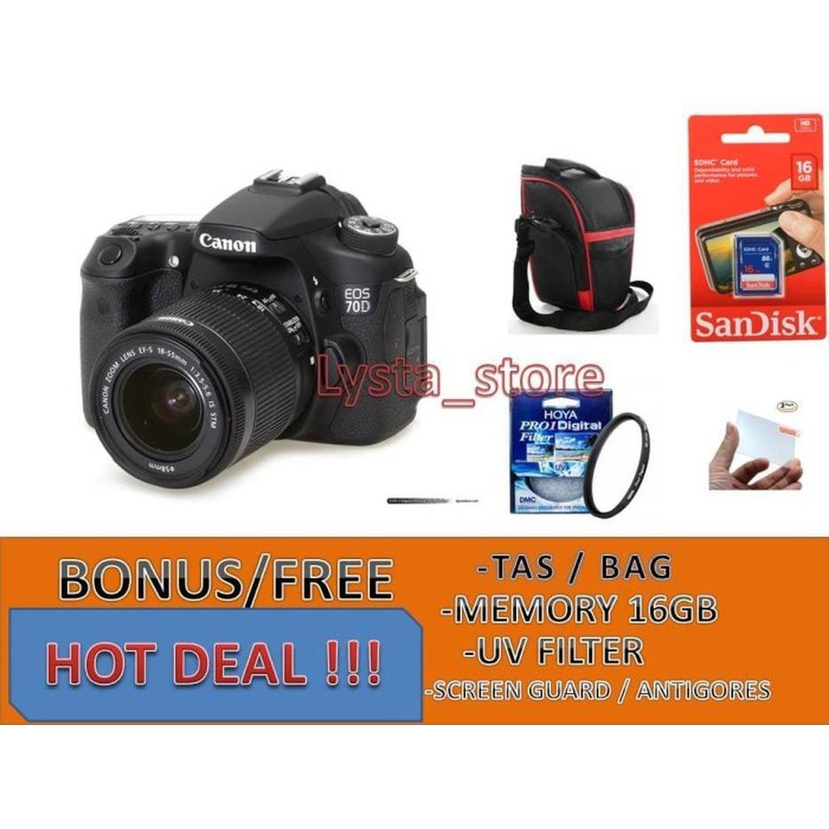 "KD" CANON EOS 70D KIT 18-55MM IS STM / CANON 70D /EOS 70D