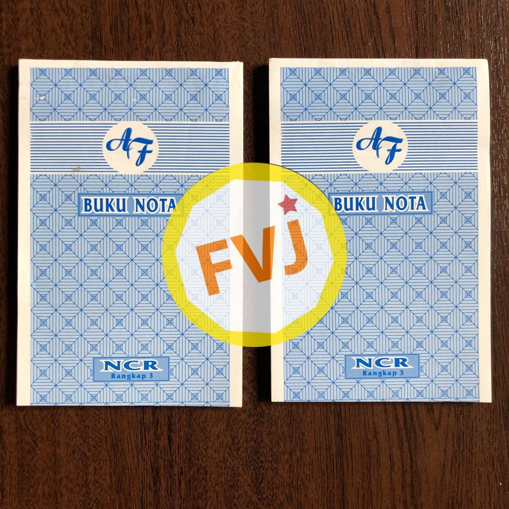 

1pak/10 buku nota NCR rangkap 3 putih merah kuning