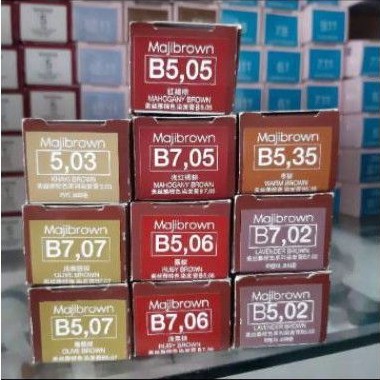 Loreal Majibrown series Cat rambut L'oreal + oxydant developer campuran 6% / 9% majifasion majirel