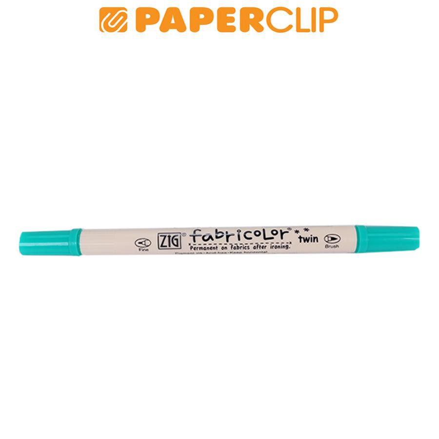 

PEN BRUSH ZIG KURETAKE FABRICOLOR TWIN TC-4000 042 TURQUOISE GREEN