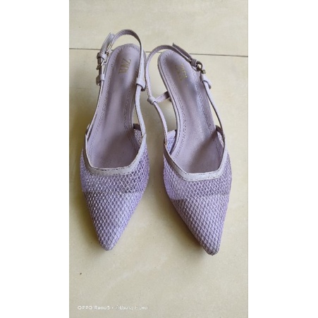 preloved heels zara lilac