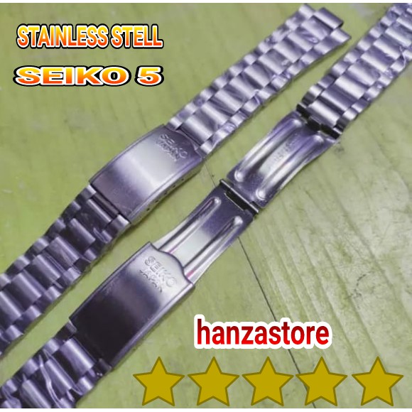 SEIKO 5 AUTOMATIC STRAP TALI JAM TANGAN STAINLESS STELL 20 mm