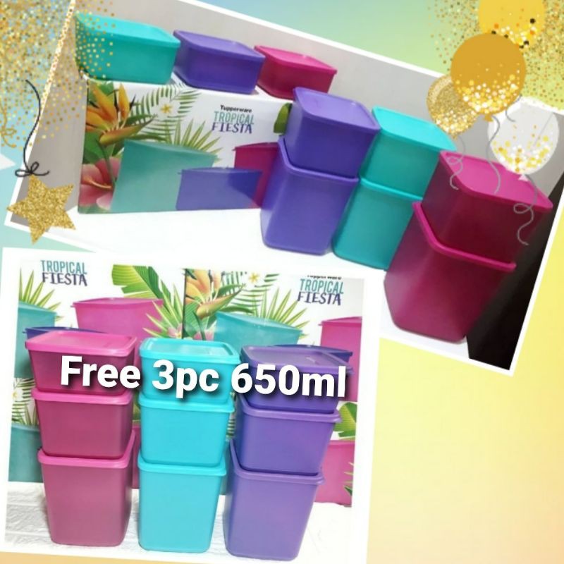 Tupperware Tropical Fiesta Promo Free total 9pc