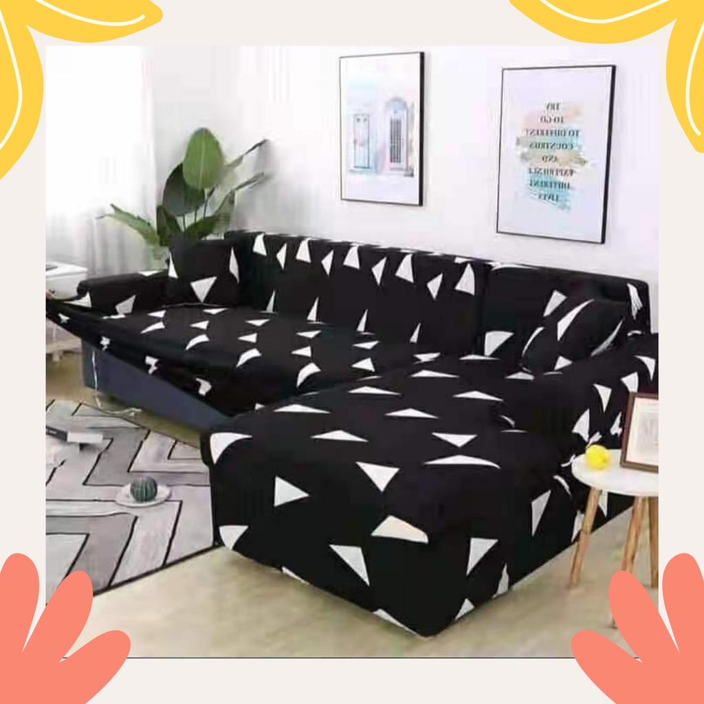 [Gratis Ongkir] Cover Sofa Sarung Sofa 1/2/3/4 Seater Sofa Cover Elastic Sarung bantal sofa Cushion Protector Cover